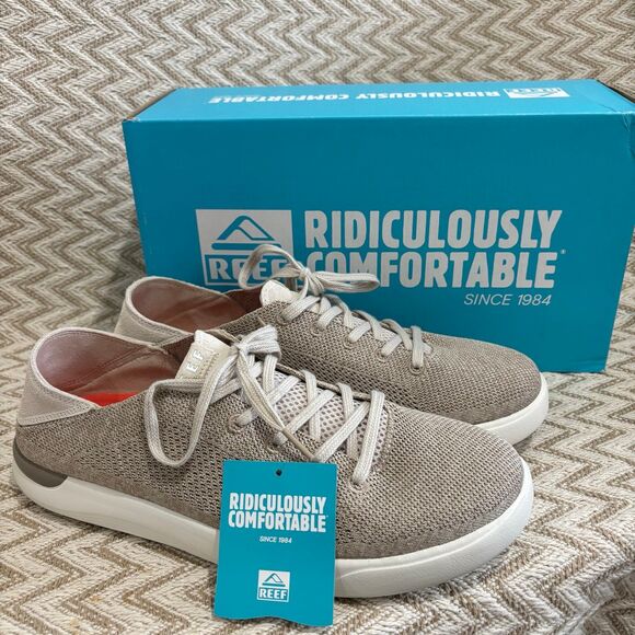 Reef Swellsole Neptune Sneakers Tan NWT - Picture 2 of 12